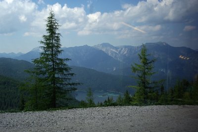 Monday 28  June, 2010  In an amazing feat of technology, the train runs for over 20 minutes through a tunnel bored into and through the mountain. It took us maybe halfway down the mountain before we came out into the sunshine again. : 2010-06-28 sugspitze