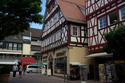 Sunday 4 July, 2010 35th wedding anniversary  That same archway now belongs to the metzgerei or butcher's shop. The funny thing is that the business remains much the same as it was in 1693. : 2010-07-05 Black Forest