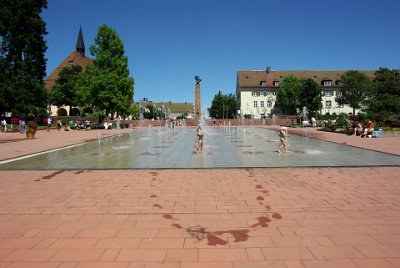 Sunday 4 July, 2010 35th wedding anniversary  Freudenstadt  (Town of Joy) was heavily damaged during WWII and plundered by allied troops. : 2010-07-05 Black Forest