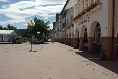 Sunday 4 July, 2010 35th wedding anniversary    Freudenstadt’s industrial products include machinery, cosmetics and leather goods but its main industry is tourism. : 2010-07-05 Black Forest