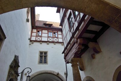 Tuesday 13 July, 2010 &nbsp;  As to the name "Rothenburg", some say it comes from the German words Rot (Red) referring to the red-coloured roofs of the houses that overlook the river, and Burg (medieval fortified town). : 2010-07-13 Rothenberg