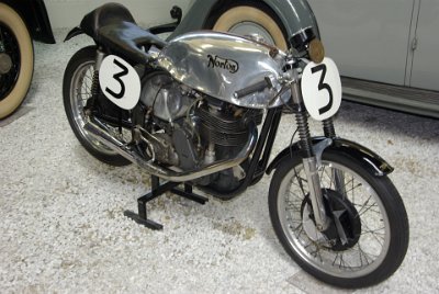 Wednesday 14 July, 2010  1953-62 Manx Norton  After WWII, Norton won 16 Isle of Mann TT victories,  eight world championships and innumerable further sports events. Its engine was a single cylinder 500cc OHC producing 50 HP. : 2010-07-13 Claus