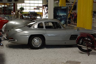 Wednesday 14 July, 2010  1954-57 Merceds Benz 300 SL Gull Wing  The 300SL Gull Wing cost around 29,000 DM, about five times the yearly income of an average person at that time. As a consequence  only 1,400 were built between 1954 and 1957. Today, the 300 SL is an expensive and highly sought-after collector's item, particularly the gullwing version. : 2010-07-13 Claus