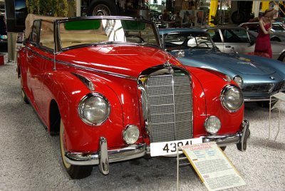 Wednesday 14 July, 2010  1952 Mercedes Benz 300 Convertible  The 1951-1962 Mercedes-Benz Type 300 was the first completely new offering from Daimler-Benz following World War II. The 300 featured new running gear from end to end, including an overhead cam 3.0-litre inline six that would later gain fame in the 300SL racing and road going sports cars. : 2010-07-13 Claus