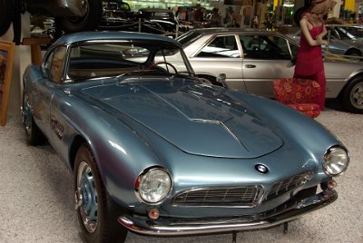 Wednesday 14 July, 2010  1957 BMW 507  Only 252 units of the BMW 507 were built.  The car on display was built in 1957 with the optional hardtop and is powered by a 150 hp, 3.2 litre V8 engine. : 2010-07-13 Claus