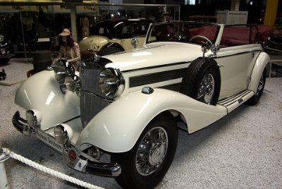 Wednesday 14 July, 2010  1939 Mercedes-Benz 540 K Cabriolet  The 540 K B-Convertible   was powered by a 5.4 litre 8-cylinder supercharged engine.  Depending on the strength of supercharging the engine's output  varied between 120 and 180 hp. : 2010-07-13 Claus