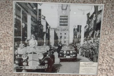 Wednesday 14 July, 2010  Mercedes Benz and the Third Reich - 1938 Mercedes-Benz Nürburg 500  Hitler conducting one of his parades in what I believe to be Koenigstrasse in Stuttgart. This is now a pedestrian plaza. : 2010-07-13 Claus