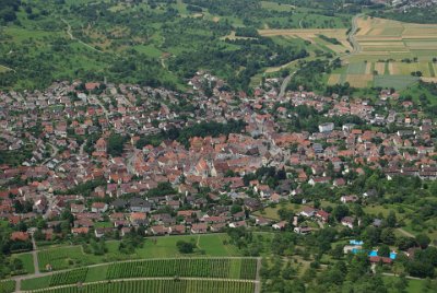 Thursday 15 July, 2010 &nbsp;  The village of Neuffen - population 6200 or so, elevation 408 metres. : 2010-07-16 Claus