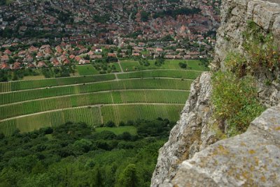 Thursday 15 July, 2010 &nbsp;  The geology of the Swabian Alps is mostly limestone, which formed on the seabed during the Jurassic era 200-150 million years ago.  The sea receded 50 million years ago. Three layers of different limestone are stacked over each other to form the range: black jura, brown jura, and white jura. : 2010-07-16 Claus