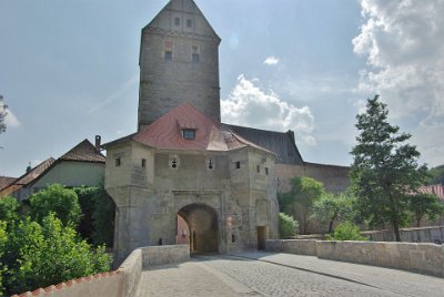 Wednesday 14 July, 2010 &nbsp;  This is Dinkelsbühl's Rothenburg Tower Gate (circa 1390) with torture chamber and prison cells on the second floor. Only terrorists were tortured however as this is morally acceptable. : 2010-07-13 Claus