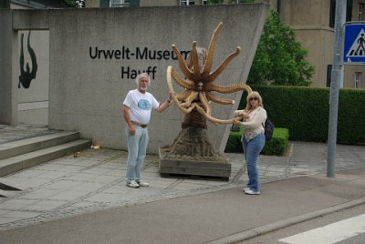 Thursday 15 July, 2010 &nbsp;  Our reason for going to Holzmaden was to visit the Urwelt-Museum Hauff (Urwelt = primeval world). The museum was built in 1936/37 from the private collection of taxidermist Bernhard Hauff. : 2010-07-16 Claus