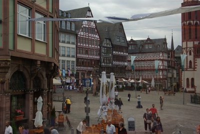 Saturday 12  June, 2010  After breakfast next morning, we walk to the old town centre (Altstadt) very near the Main River. This area was completely trashed during WWII. : 2010-06-13 Frankfurt