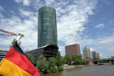 Saturday 12 June, 2010  This is the Westhafen Tower; its major tenant is Committee of European Insurance and Occupational Pensions Supervisors. When we returned to Frankfurt, we stayed in the Ibis Hotel nearby. : 2010-06-13 Frankfurt