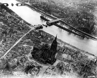 Saturday 12 June, 2010  This what the Altstadt area looked like in 1944. Parts of the cathedral remain and that is all.