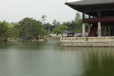 Thursday 10 June, 2010  This building, situated on a beautiful artificial lake is the Gyeonghoeru Pavilion, a hall used to hold state banquets. : JGR Korea