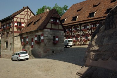 Monday 12 July, 2010 &nbsp;  The building to the left is the well house containing the deep well. : 2010-07-12 Nurnberg