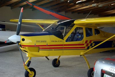 Tuesday 13 July, 2010 &nbsp;  This the plane that I'm to ride in. It's a Tecnam P92 Echo high winged, light aircraft built by the Tecnam aircraft company based in Naples, Italy. : 2010-07-13 Neurnberg