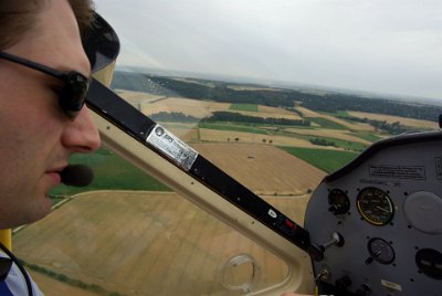 Tuesday 13 July, 2010 &nbsp;  Lukas let the engine of the P92 become fully warm before take-off. It took some minutes to come up to temperature. : 2010-07-13 Neurnberg