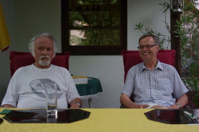 Sunday 11 July, 2010 &nbsp;  Wolfram recently retired from the workforce where he held a senior position at Bosch, a large German industrial company. We sat under the grape covered gazebo and took shelter from the heat wave that engulfed Europe at the time. : 2010-07-11 nurnberg