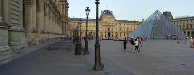 Thursday 8 July, 2010 &nbsp;  The Louvre is one of the world's largest museums, the most visited art museum in the world and a historic monument. Nearly 35,000 objects from prehistory to the 19th century are exhibited over an area of 60,600 square metres. : 2010-07-08 Paris1