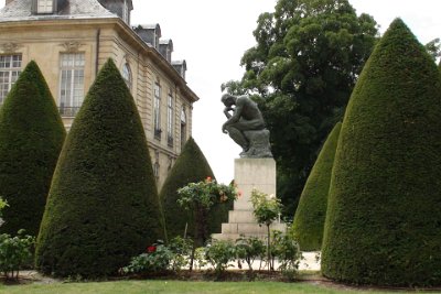 Friday 9 July, 2010 &nbsp;  Rodin's statue  The Thinker  is so famous that even I have heard of it. : 2010-07-09 JGR PARIS