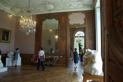 Friday 9 July, 2010 &nbsp;  We enter the museum and enter a section devoted to Rodin's sculptures. Other parts of the building contain works from his private collection by other artists. : 2010-07-09 Paris2