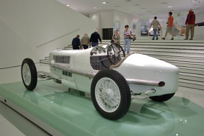 Thursday 17  June, 2010 1924 Mercedes 2 Litre Rennwagen Monza  Ferdinand Porsche moved to Stuttgart in 1923 and joined Daimler as Chief Design Engineer. His first design is this 2 litre supercharged  racing car built for Monza in Italy. : 2010-06-18 stuttgart