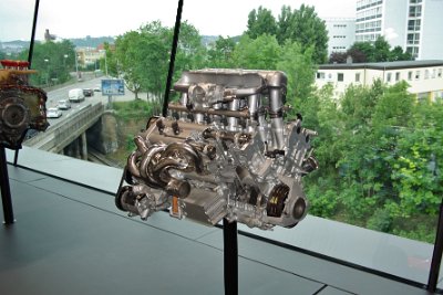 Thursday 17  June, 2010,BR>Porsche Engines  V12 double overhead cam cutaway. : 2010-06-18 stuttgart