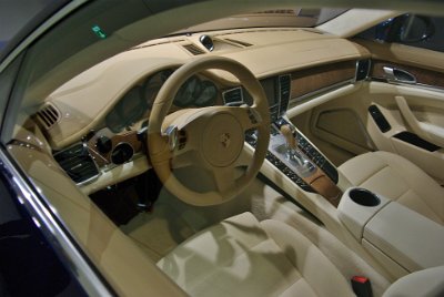 Thursday 17  June, 2010 2009-present Porsche Panamera Turbo   The interior is spectacular. It even has wood panelling. : 2010-06-18 stuttgart