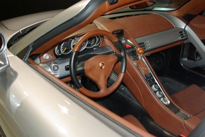 Thursday 17  June, 2010 2003 Porsche Carrera GT  The interior is a work of art - not surprising for a luxury car. : 2010-06-18 stuttgart