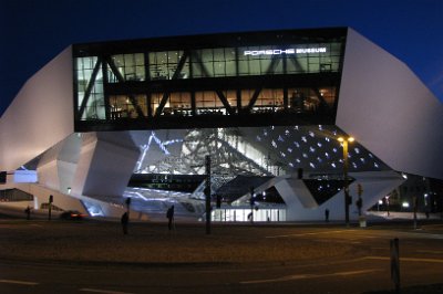 Thursday 17  June, 2010  This is a professional photograph that displays the new museum at its best.  The exhibits are on the top two floors.