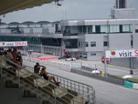 Friday 19 October 2012  We are standing on the first level at the grandstand at turn 14. This view is looking down the main straight. : MotoGPMalaysiq