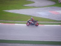 Saturday 20 October 2012  Moto2 Free Practice and its still a bit wet. Yuki Takahashi (72) takes it easy through turn 1. : MotoGPMalaysiq