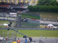 Saturday 20 October 2012  Qualifying is mostly more exciting than the race. At this point Spies and Bautista are still out on the track but maintain their positions. A dejected Nicky Hayden is in the background having just completed his final lap. : MotoGPMalaysiq