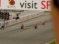 Sunday 21 October 2012   Sandro Cortese, Germany, wins the race on his KTM. Local hero Fahmi Khairuddin finishes .028 of a second behind on his KTM  which delights the crowd. : MotoGPMalaysiq