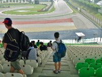 Friday 11 October 2013  As its nearly time for MotorGP free practice to start, we enter the bottom grandstand. : Sepang