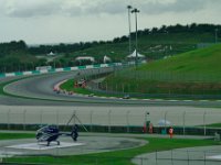 Saturday 12 October 2013 - Qualifying day  Next on the program is MotoGP FP3 and we get a reasonable view of turn 5. Not that I can tell from the photo but the lead bike is probably Jorge Lorenzo's because he likes to start first to get a clear track. : Sepang