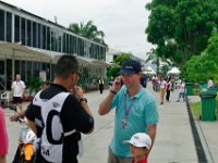 Saturday 12 October 2013 - Qualifying day  Dean has a friend called Juan who works in Malaysia. He had paddock passes which he gave to Dean that allowed us into the paddock area.  It was not long before authority swamped on us to ask where the passes for the children were. The secuity people were quite nice, no guns or handcuffs but insistant. Juan phoned his friend to sort it all out. : Sepang