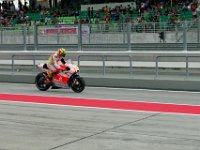 Saturday 12 October 2013 - Qualifying day  FP4 begins. Times in FP4 don't count so FP4 is just that, a 30 minute free practice session. Crazy Joe Iannone exits. : Sepang