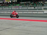 Saturday 12 October 2013 - Qualifying day  FP4 is a great idea because it gives all riders the chance to experiment with setup changes before qualifying begins. Andrea Dovizioso exits. : Sepang