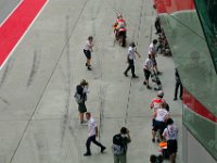 Saturday 12 October 2013 - Qualifying day  Marquez rejoins while Pedrosa must wait; probably FIFO (first-in first-out). : Sepang