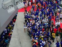 Sunday 13 October 2013 - Race day  Clad in their best Yamaha blue, this lot gather around Valentino Ross's garage.  Despite struggling for nearly three years he's still the most popular rider in the paddock. : Sepang