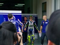 Sunday 13 October 2013 - Race day  Then Rossi himself leaves his garage : Sepang