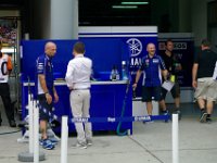 Sunday 13 October 2013 - Race day  Activity outside the Yamaha factory team garage : Sepang