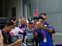 Sunday 13 October 2013 - Race day  Then Lorenzo appears and he is  the subject of many selfies as well : Sepang