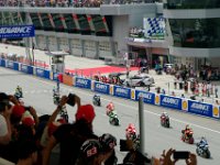 Sunday 13 October 2013 - Race day  The man with the red flag departs and the lights are still off. : Sepang