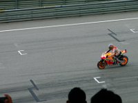 Sunday 13 October 2013 - Race day  Dani Pedrosa approaches the grid . . . : Sepang