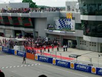 Sunday 13 October 2013 - Race day  Pedrosa, Marquez and Lorenzo, the top three,  gather in Parc Ferme. : Sepang