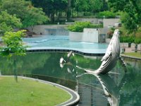 Thursday 10 October 2013  This is the whale exhibit behind which is a waterfall and wading pool. : Sepang