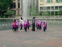 Thursday 10 October 2013  The muslim kids wear brilliantly coloured school uniforms. : Sepang